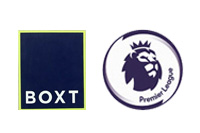 Premier League Badge&BOXT Sponsor